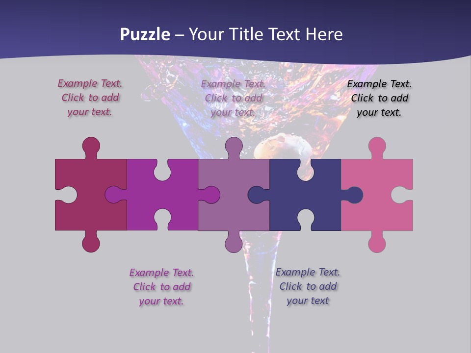 Blue Cold Alcoholic PowerPoint Template