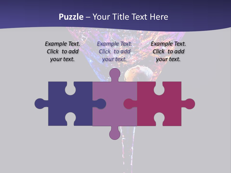 Blue Cold Alcoholic PowerPoint Template