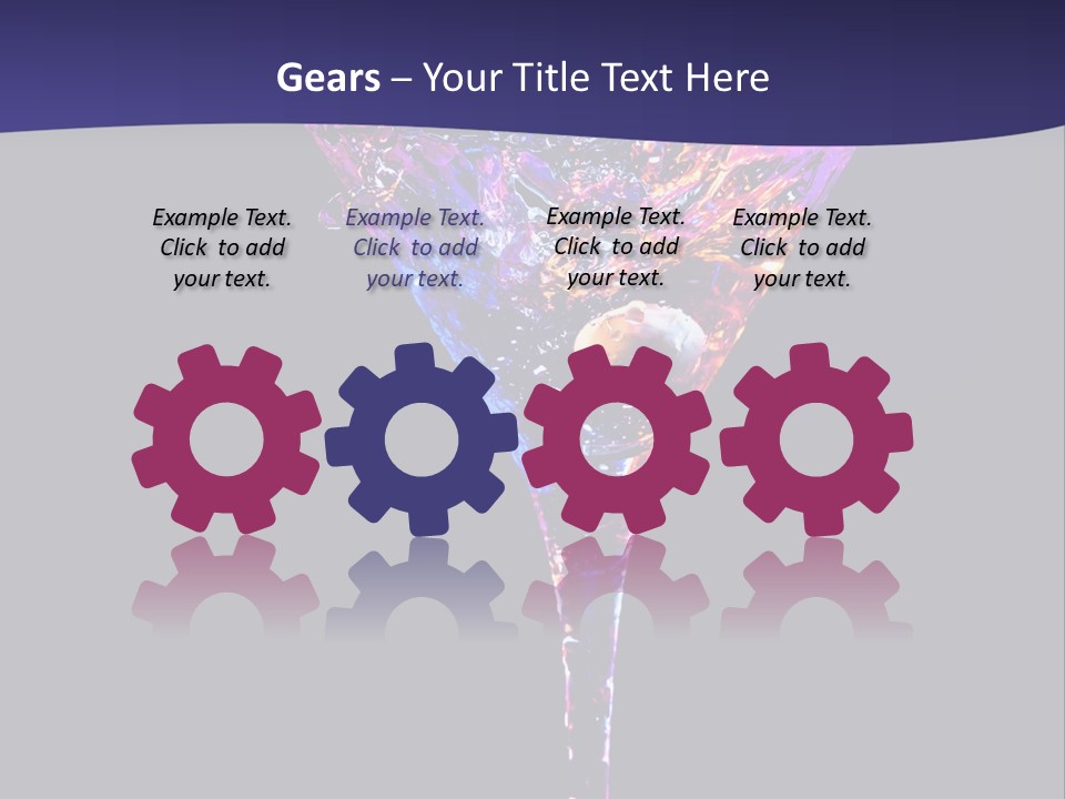 Blue Cold Alcoholic PowerPoint Template