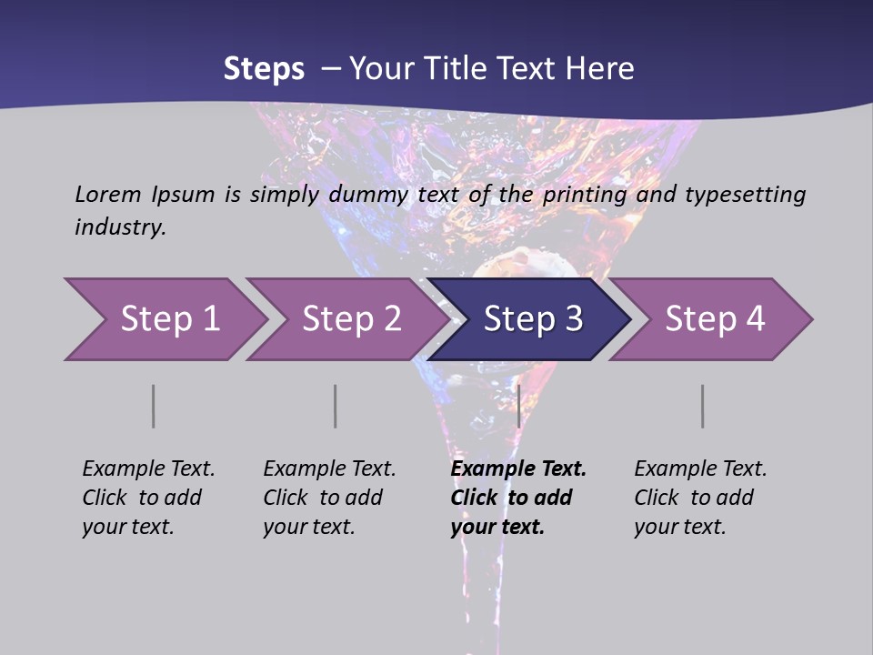 Blue Cold Alcoholic PowerPoint Template