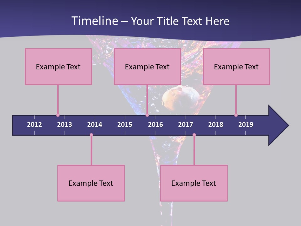 Blue Cold Alcoholic PowerPoint Template