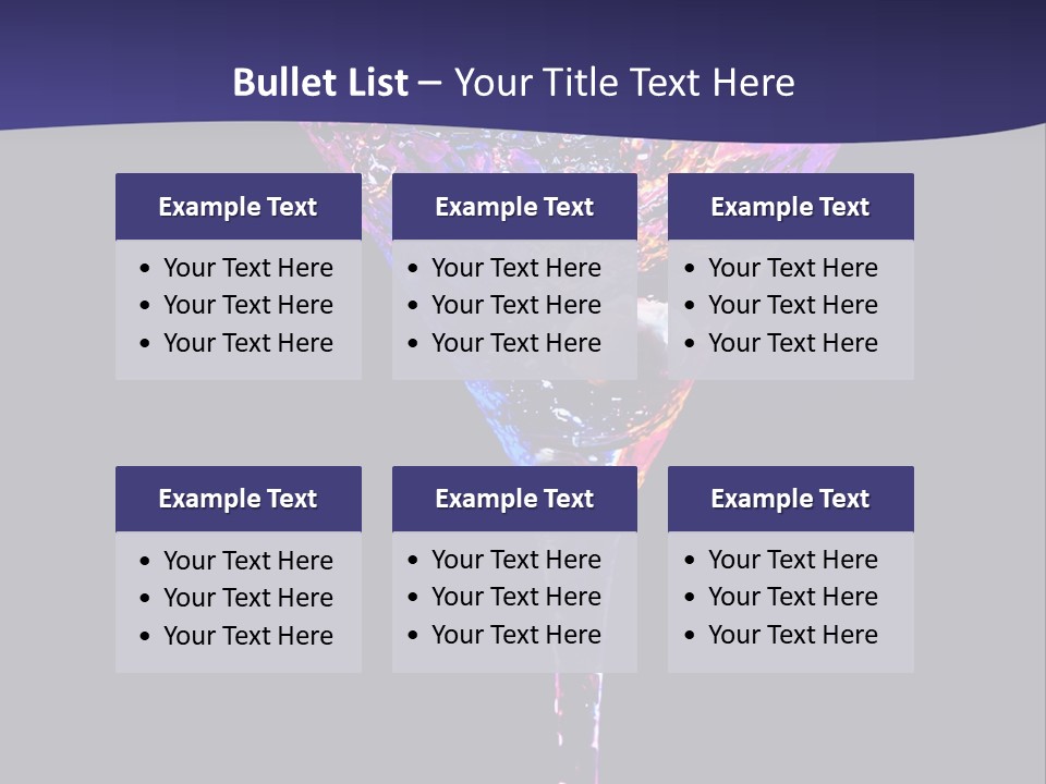 Blue Cold Alcoholic PowerPoint Template