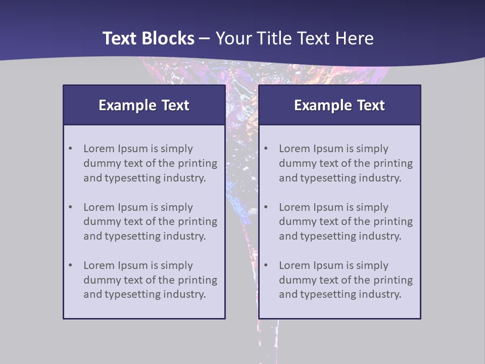 Blue Cold Alcoholic PowerPoint Template