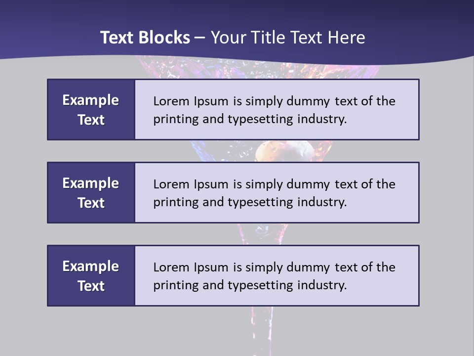 Blue Cold Alcoholic PowerPoint Template