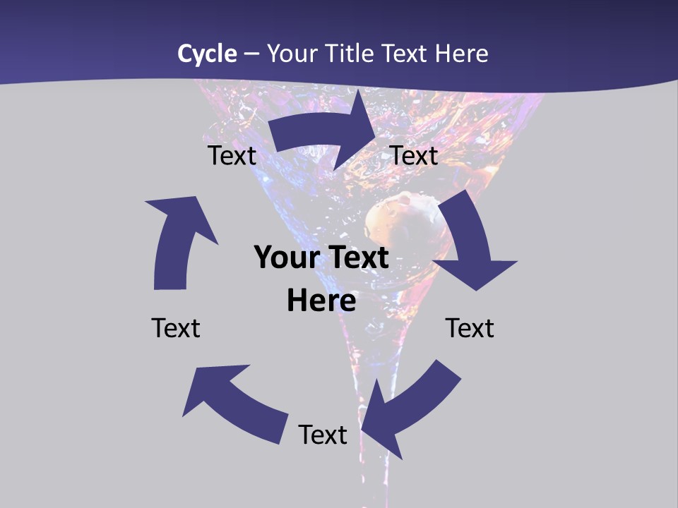 Blue Cold Alcoholic PowerPoint Template