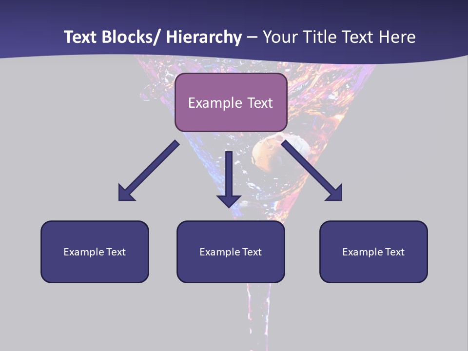 Blue Cold Alcoholic PowerPoint Template