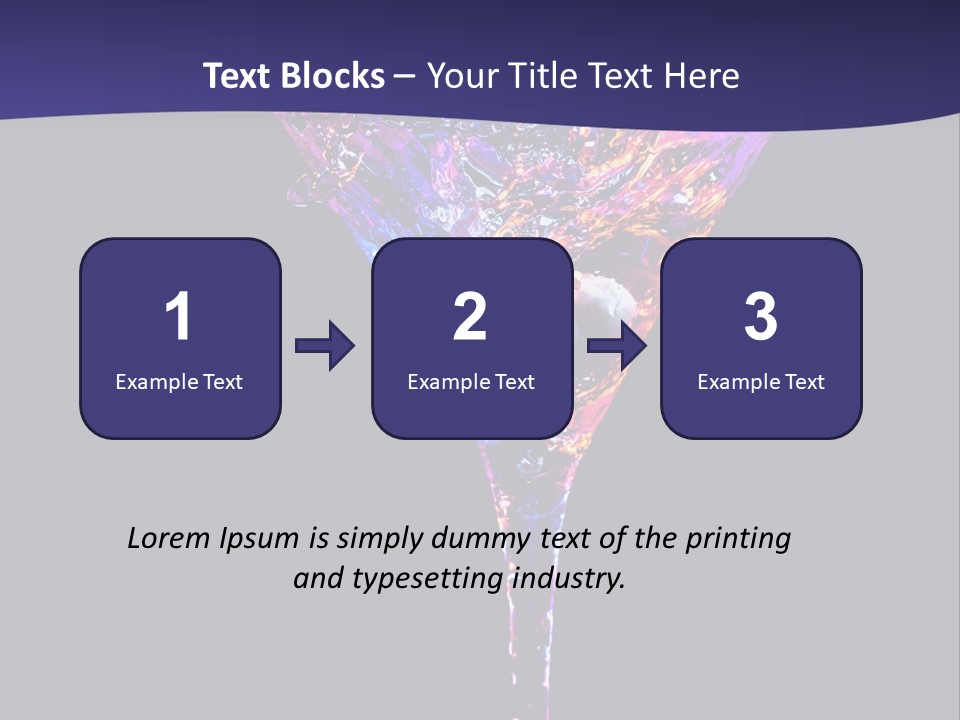 Blue Cold Alcoholic PowerPoint Template