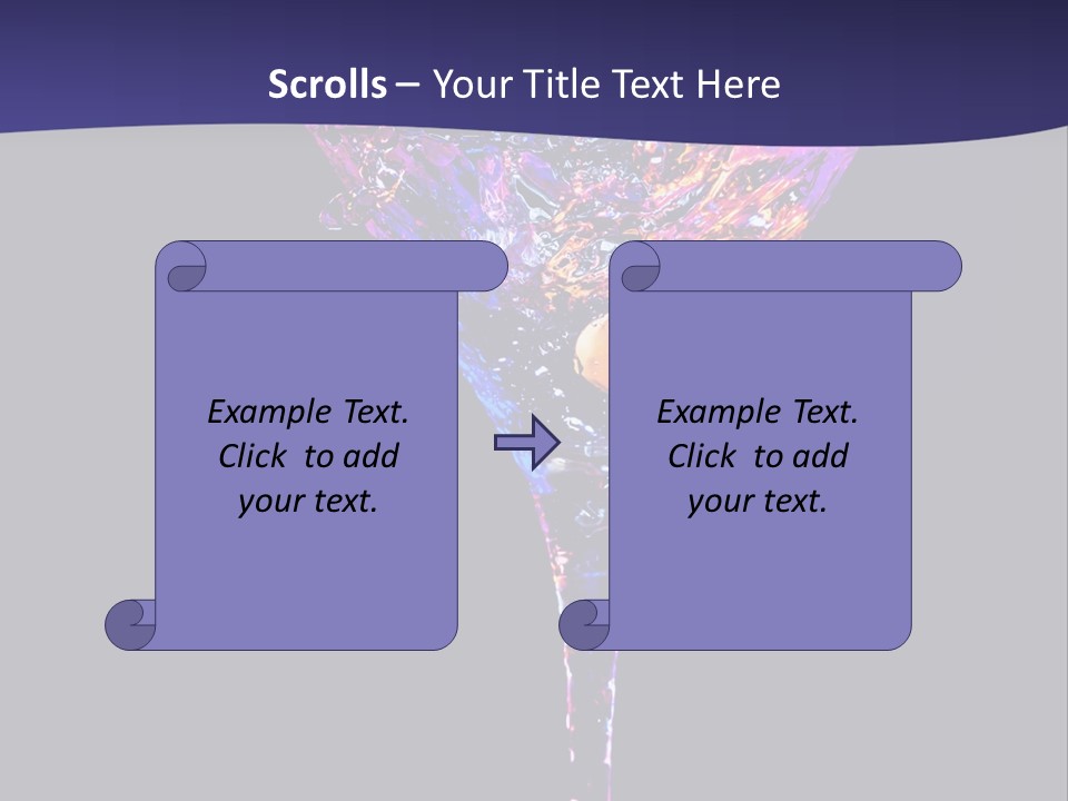 Blue Cold Alcoholic PowerPoint Template