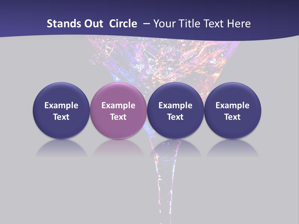 Blue Cold Alcoholic PowerPoint Template