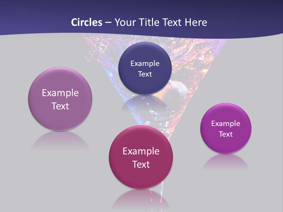 Blue Cold Alcoholic PowerPoint Template