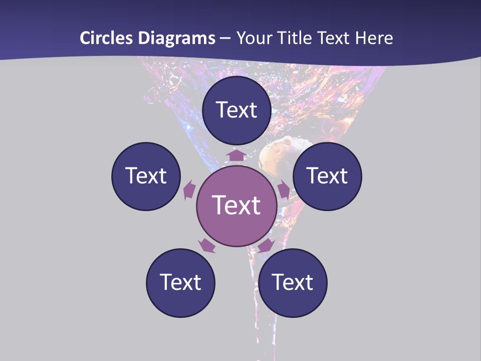 Blue Cold Alcoholic PowerPoint Template