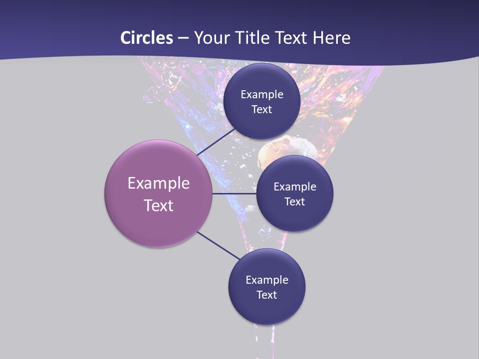 Blue Cold Alcoholic PowerPoint Template