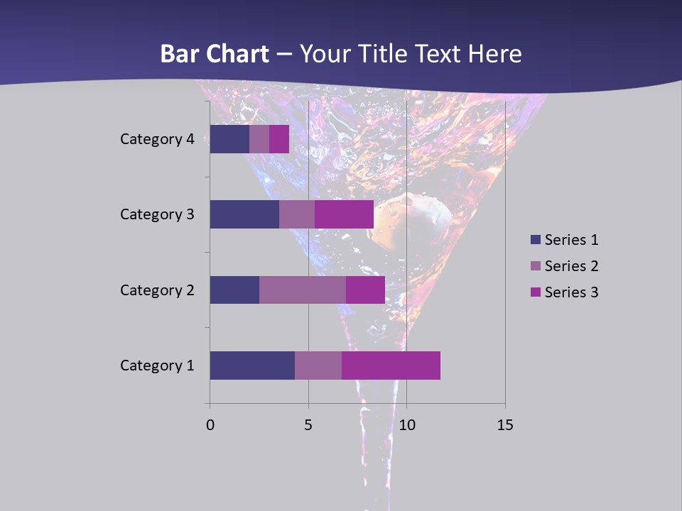 Blue Cold Alcoholic PowerPoint Template