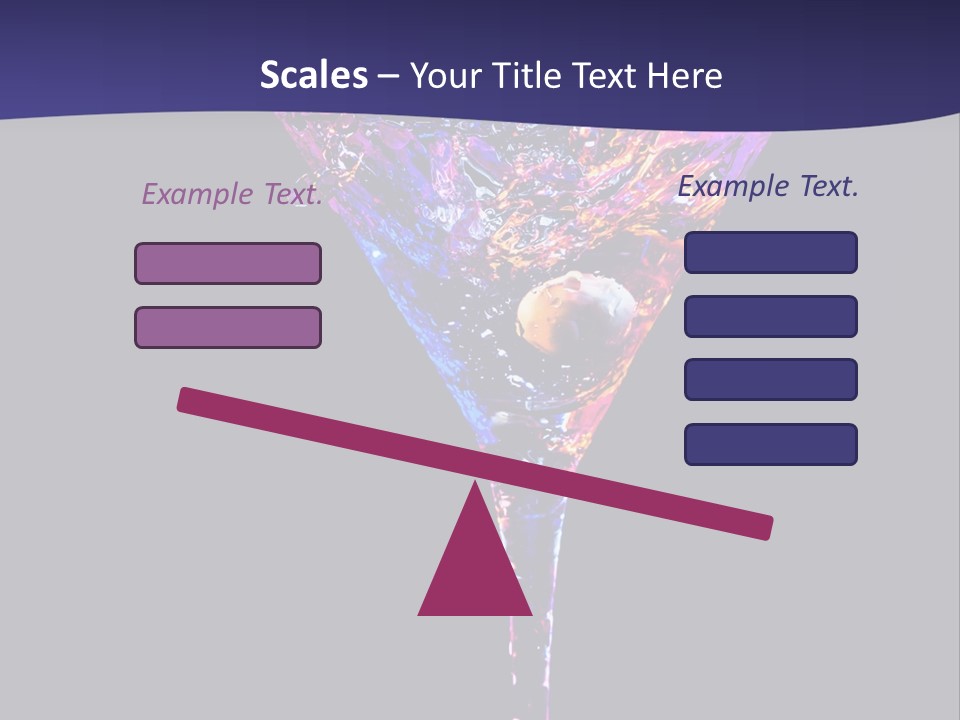 Blue Cold Alcoholic PowerPoint Template