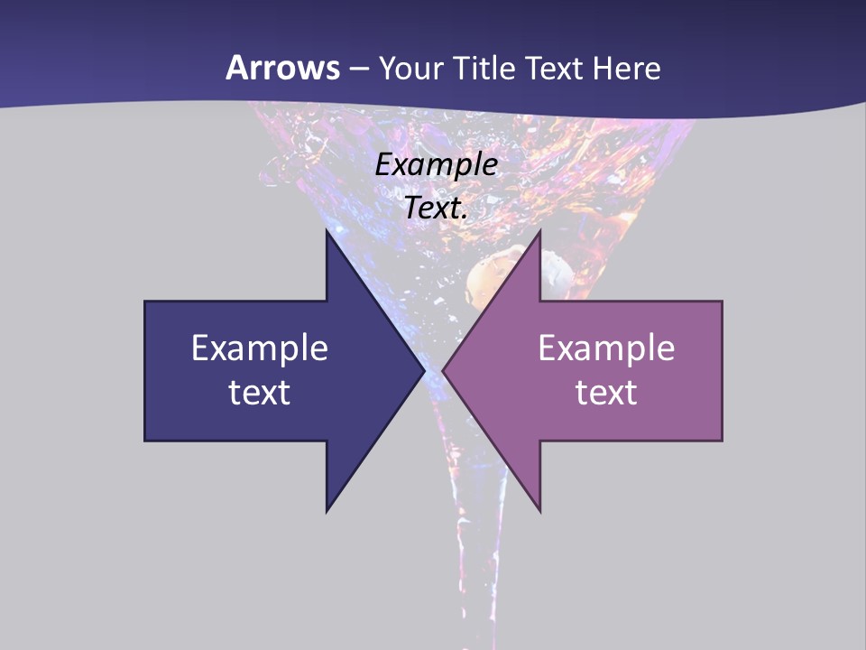 Blue Cold Alcoholic PowerPoint Template