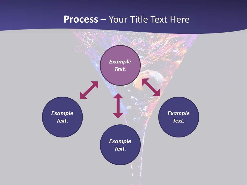 Blue Cold Alcoholic PowerPoint Template