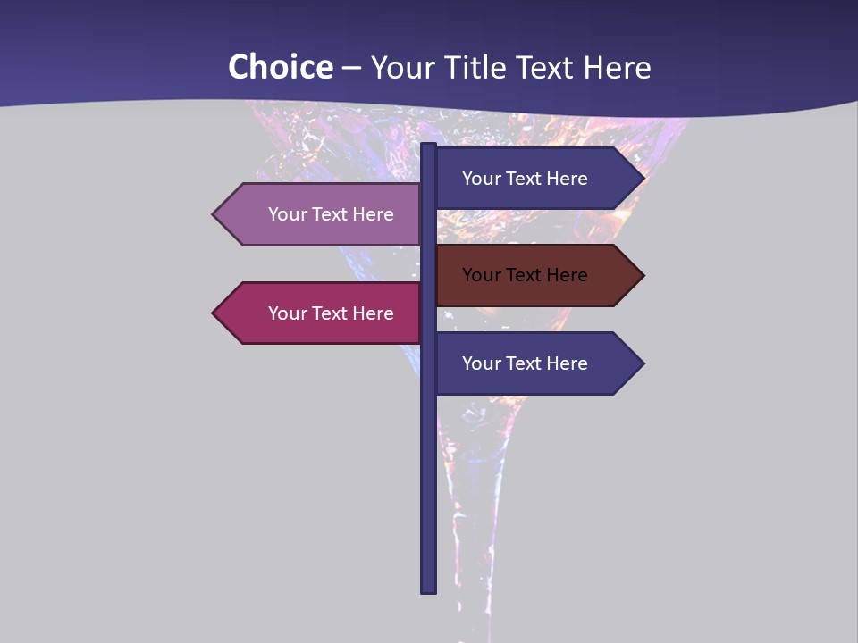 Blue Cold Alcoholic PowerPoint Template