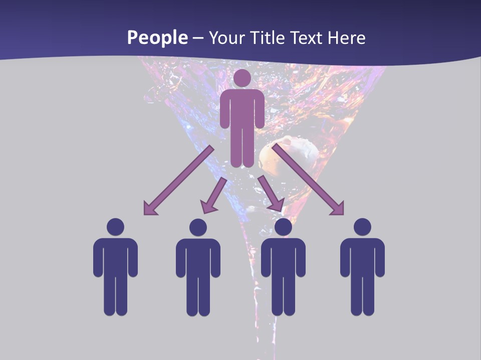 Blue Cold Alcoholic PowerPoint Template