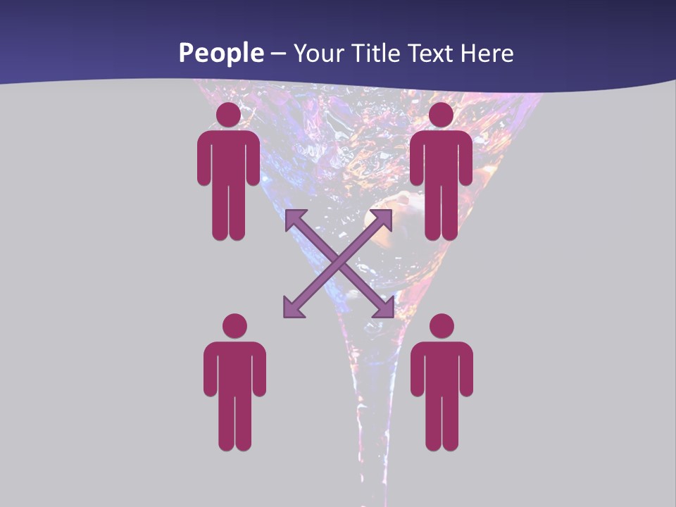 Blue Cold Alcoholic PowerPoint Template