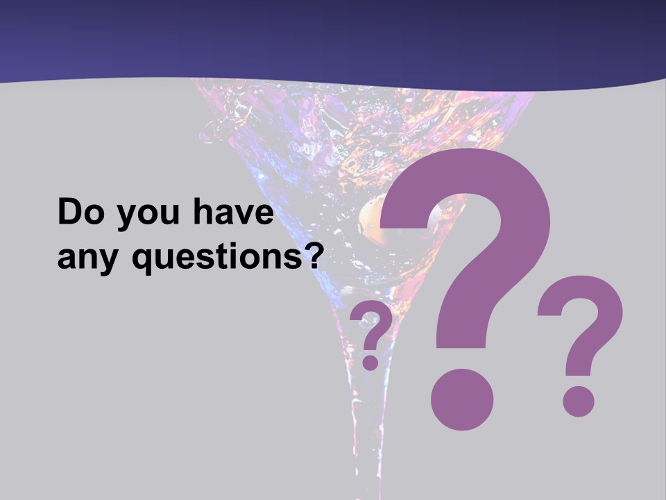 Blue Cold Alcoholic PowerPoint Template