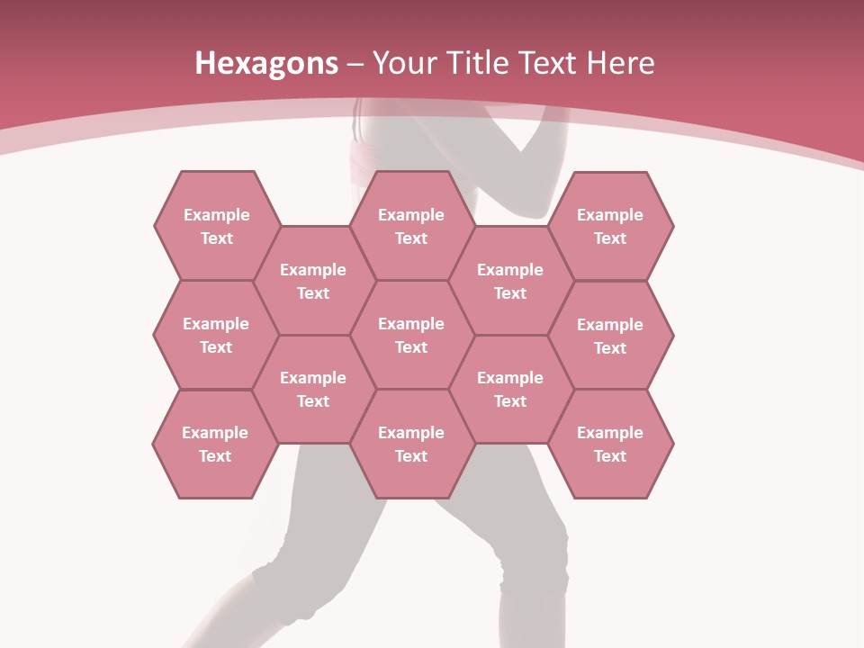 Aerobics Women Back Lit PowerPoint Template