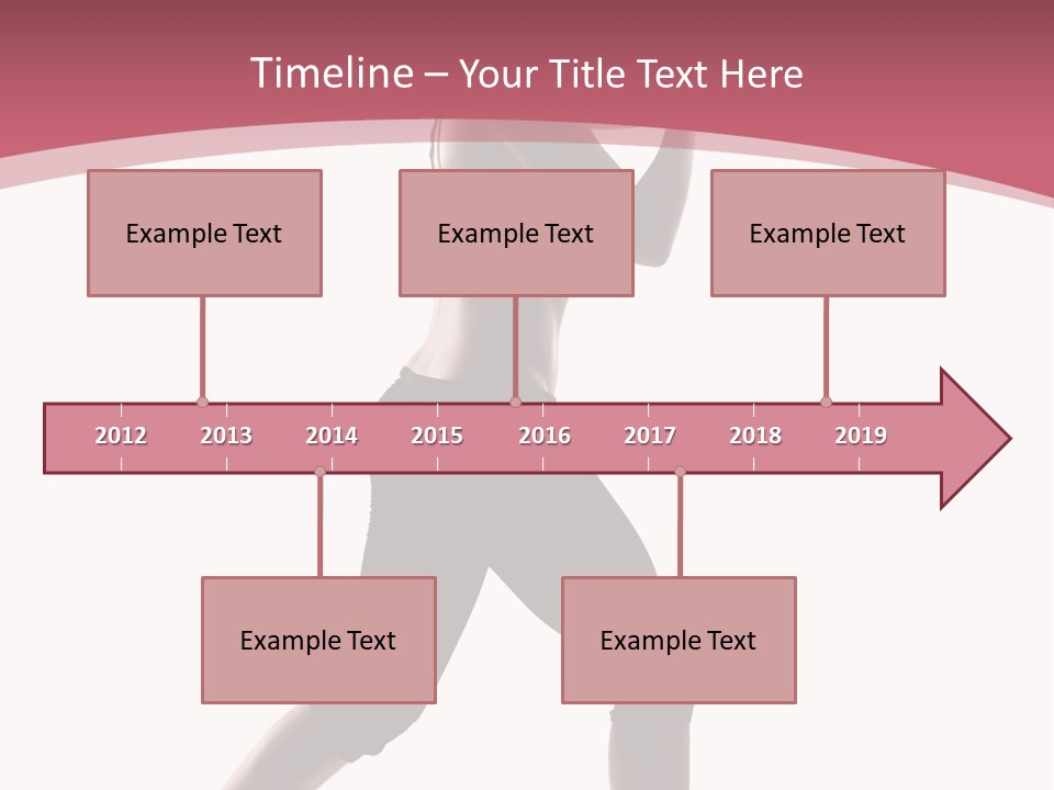 Aerobics Women Back Lit PowerPoint Template