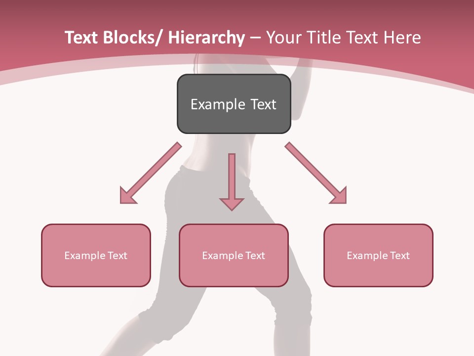 Aerobics Women Back Lit PowerPoint Template