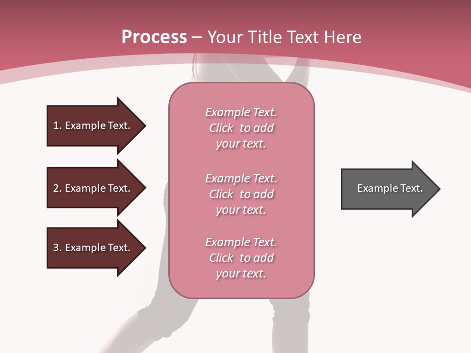 Aerobics Women Back Lit PowerPoint Template