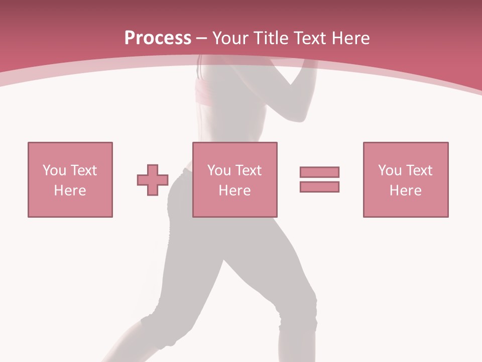 Aerobics Women Back Lit PowerPoint Template