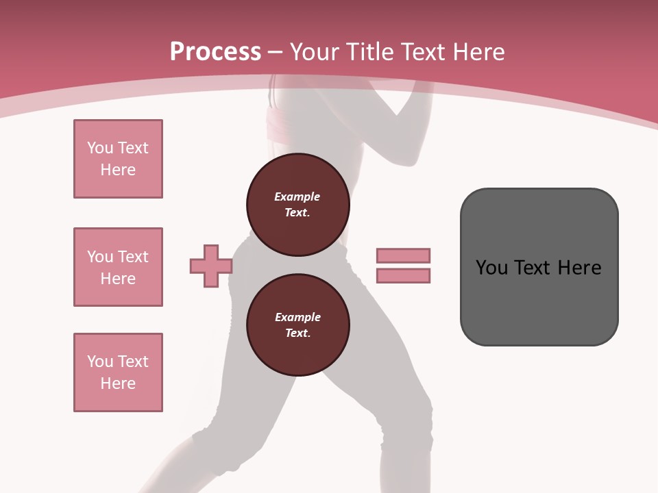 Aerobics Women Back Lit PowerPoint Template