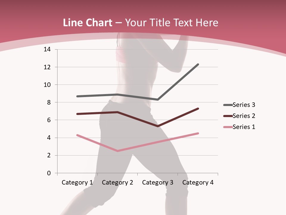 Aerobics Women Back Lit PowerPoint Template