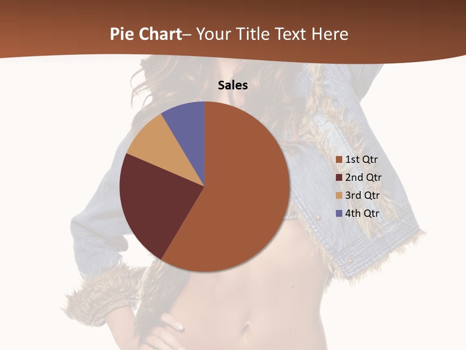 Woman White Portrait PowerPoint Template