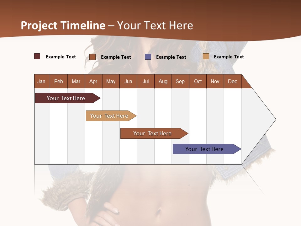 Woman White Portrait PowerPoint Template