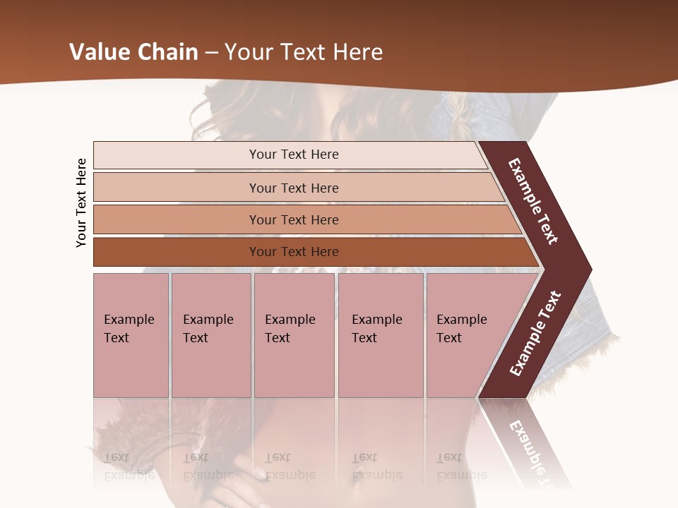 Woman White Portrait PowerPoint Template