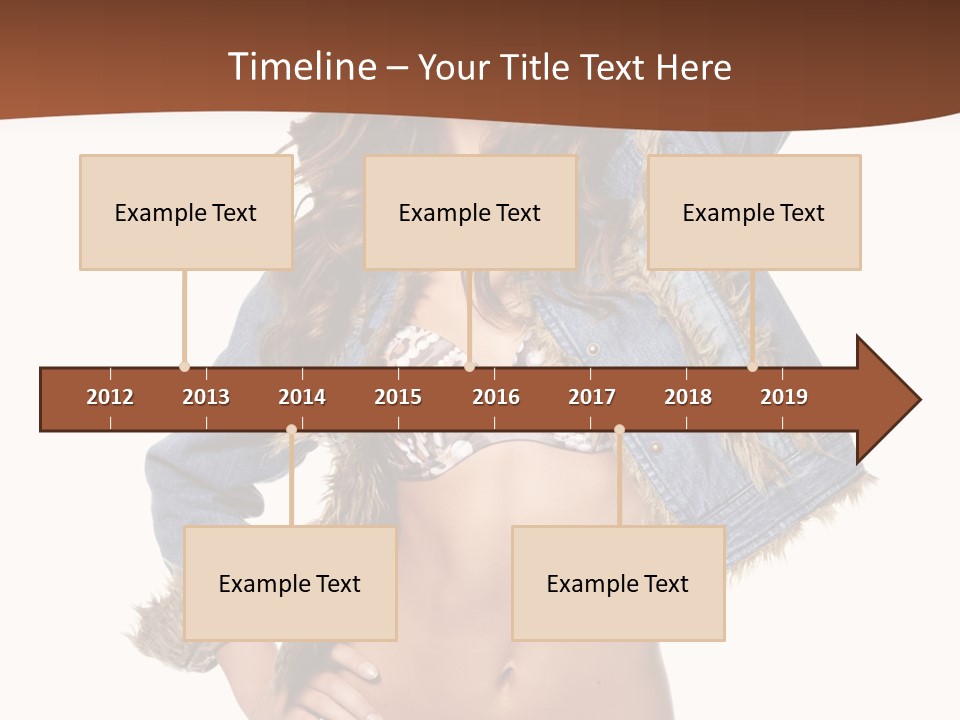 Woman White Portrait PowerPoint Template