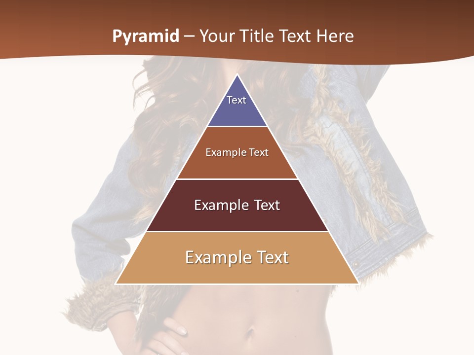 Woman White Portrait PowerPoint Template