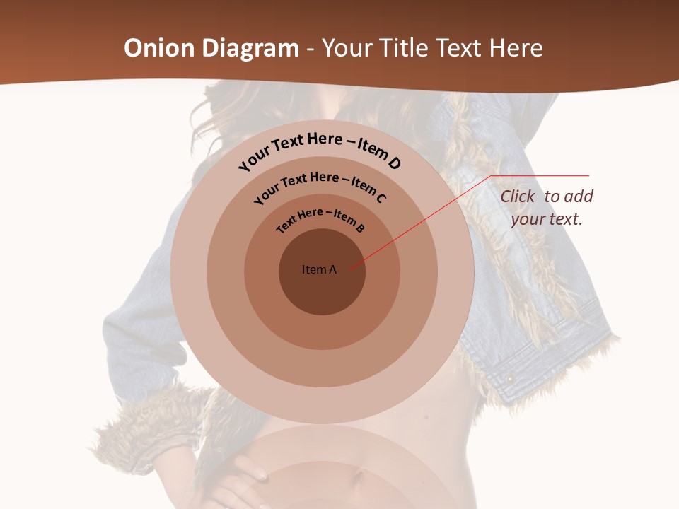 Woman White Portrait PowerPoint Template