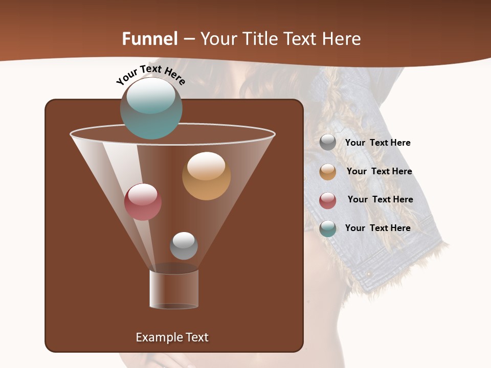 Woman White Portrait PowerPoint Template