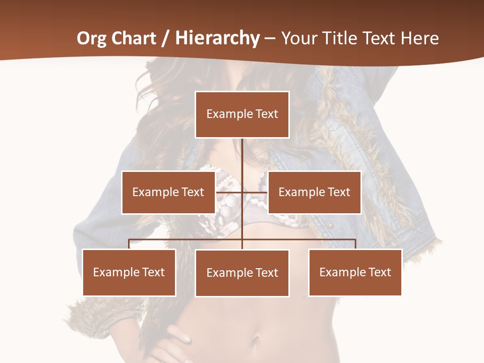 Woman White Portrait PowerPoint Template