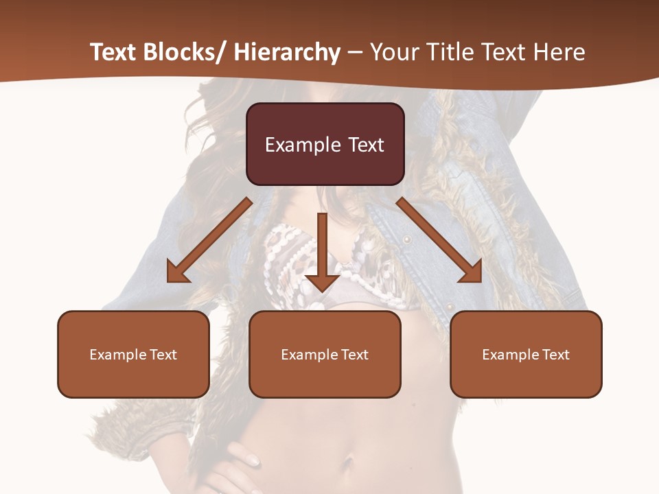 Woman White Portrait PowerPoint Template