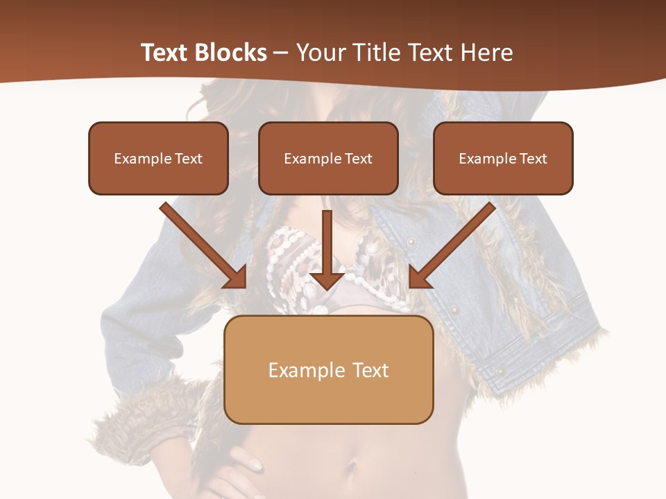 Woman White Portrait PowerPoint Template