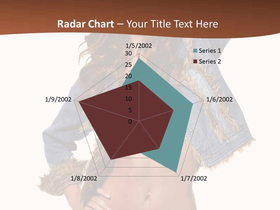 Woman White Portrait PowerPoint Template