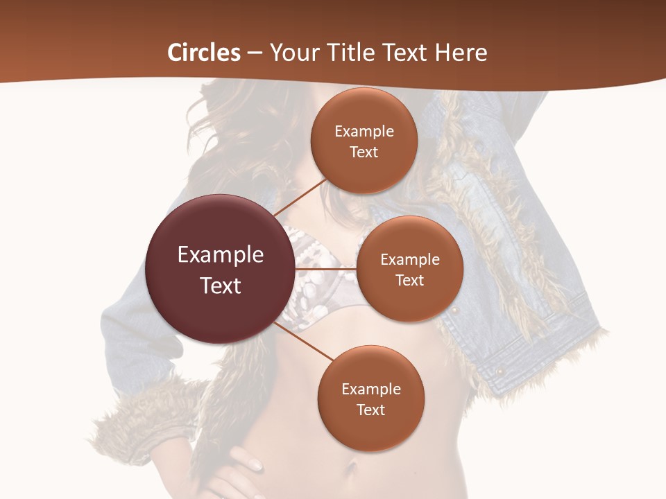 Woman White Portrait PowerPoint Template