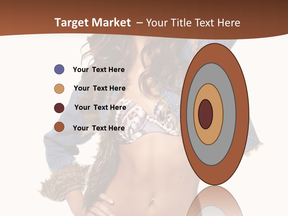 Woman White Portrait PowerPoint Template