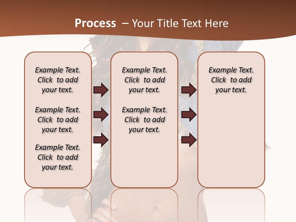 Woman White Portrait PowerPoint Template