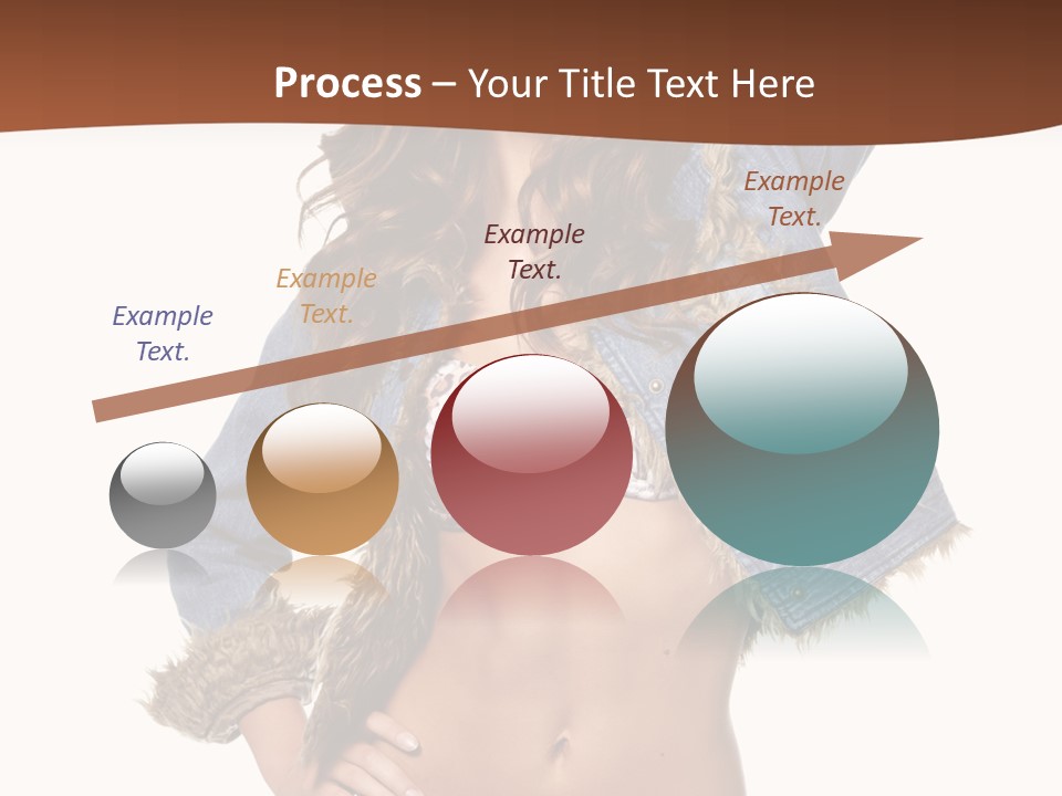 Woman White Portrait PowerPoint Template