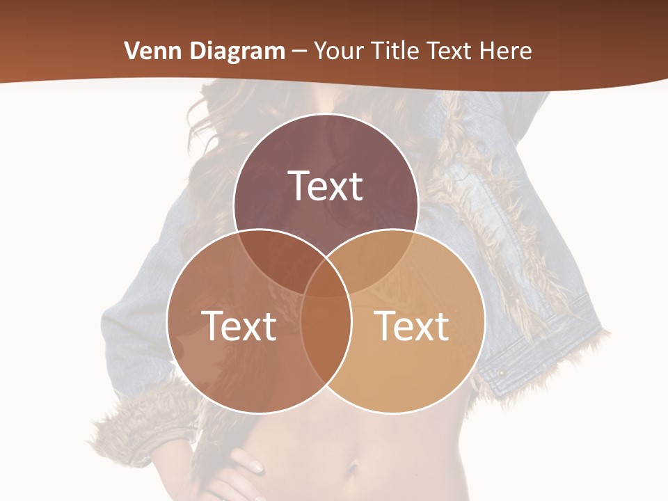 Woman White Portrait PowerPoint Template