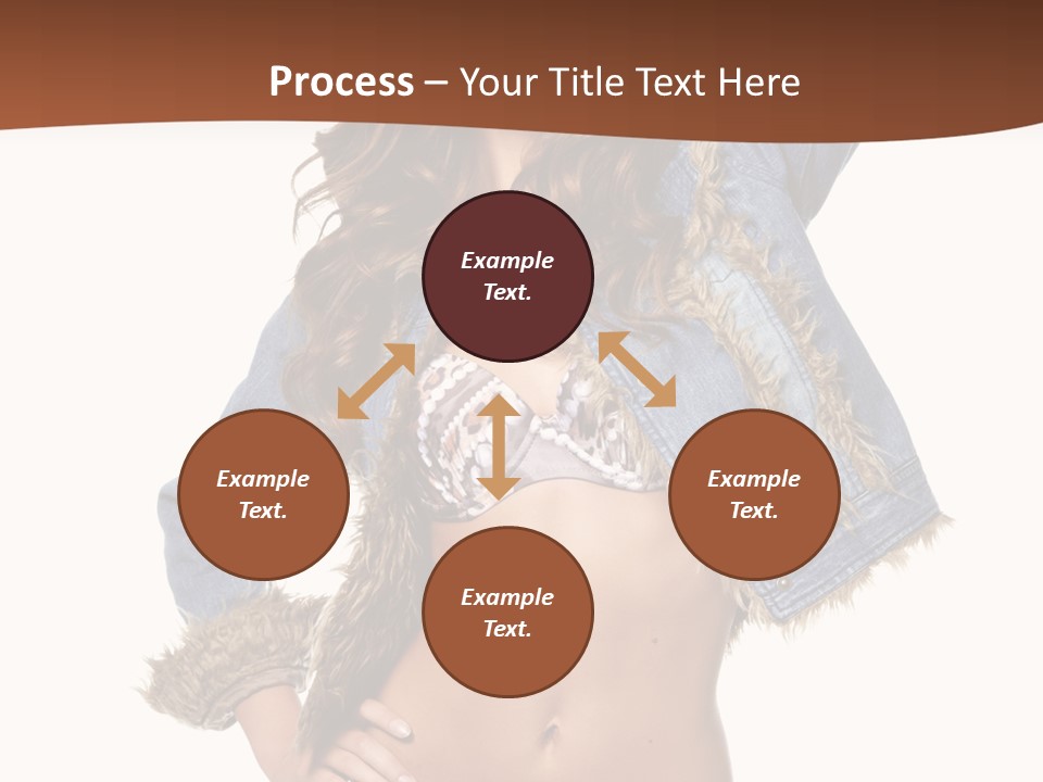 Woman White Portrait PowerPoint Template