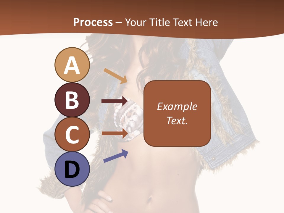 Woman White Portrait PowerPoint Template