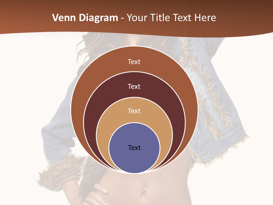 Woman White Portrait PowerPoint Template